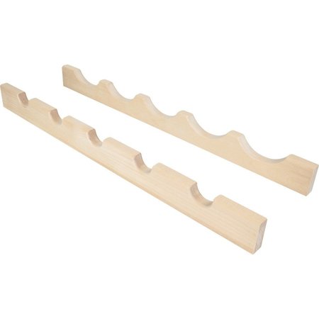 HARDWARE RESOURCES 24" Maple Bottle Rack BR24